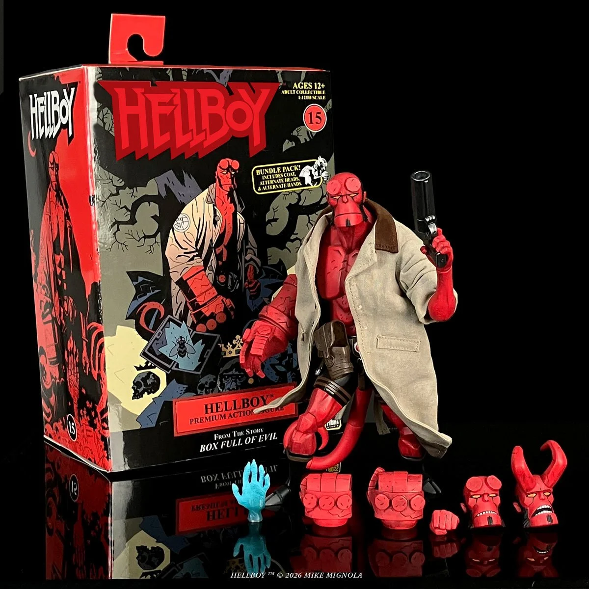 Hellboy Box Full of Evil 1:12 Scale Deluxe Action Figure with Accessories - Image 5