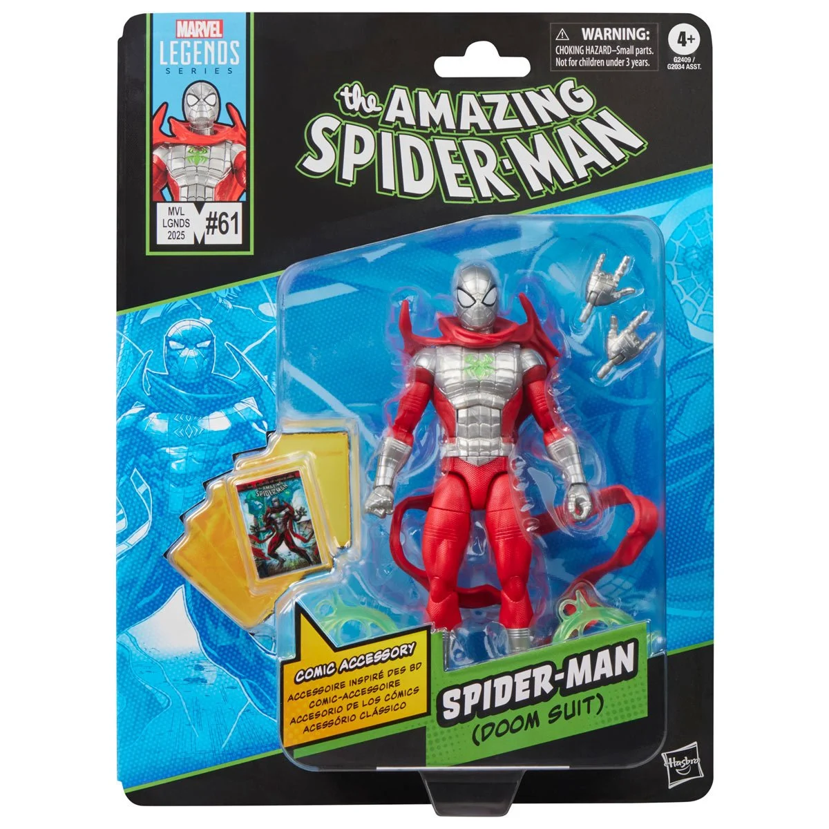 Marvel Legends Series Comics-Inspired Spider-Man (Doom Suit) 6-Inch Action Figure - Image 11