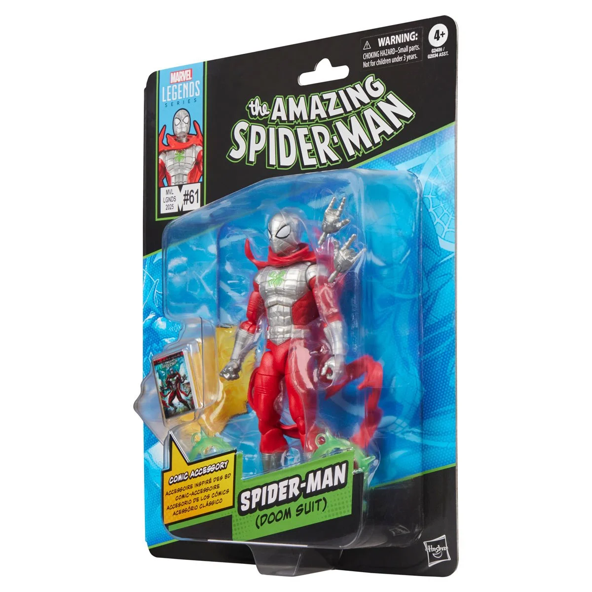 Marvel Legends Series Comics-Inspired Spider-Man (Doom Suit) 6-Inch Action Figure - Image 12